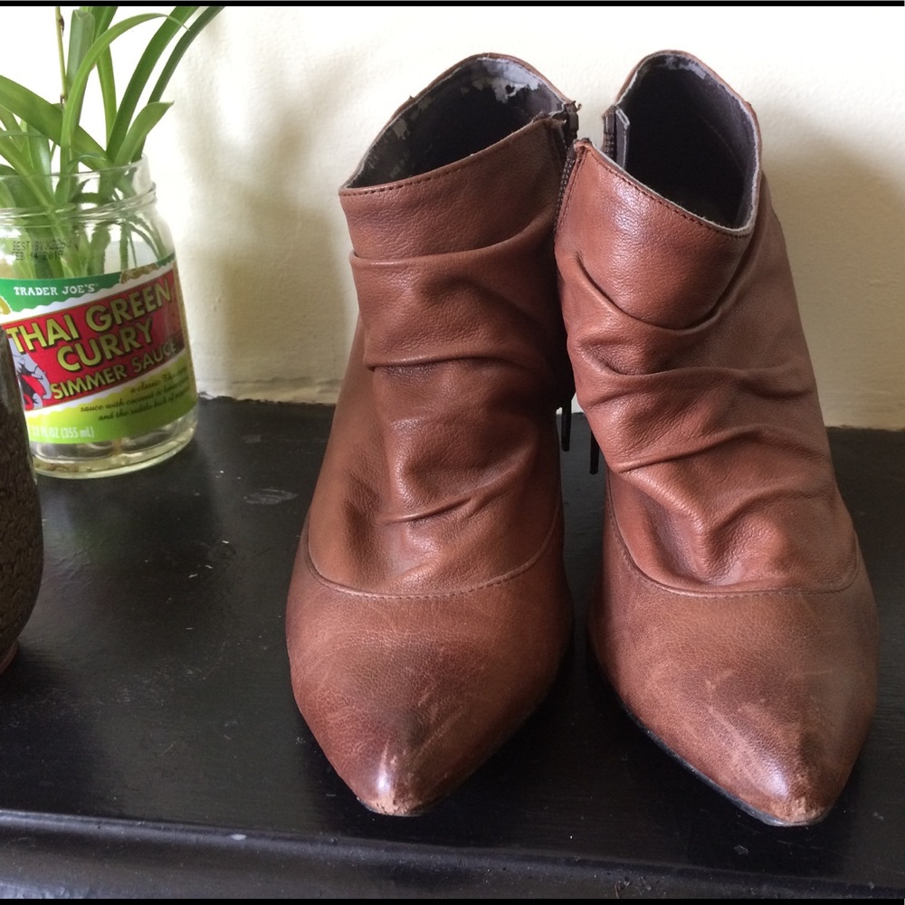 Aldo Brown Heeled Boots